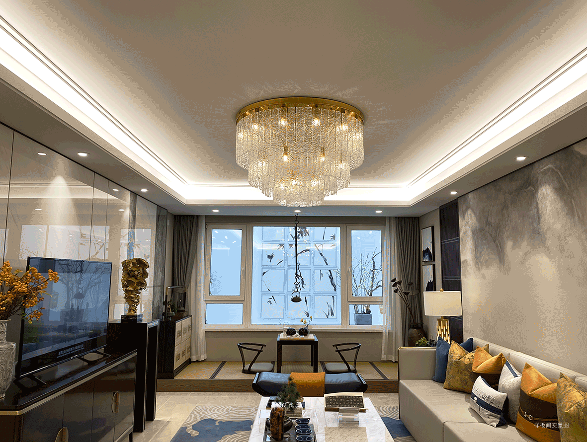 润府143㎡四室精装详解第二弹(客厅篇)