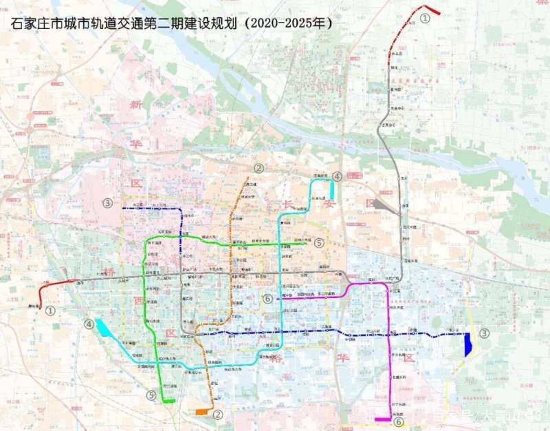 石家庄城市规划图2020,石家庄2030城市规划图 石家庄市城市轨道交通第二期建设规划(2020--2025 年)