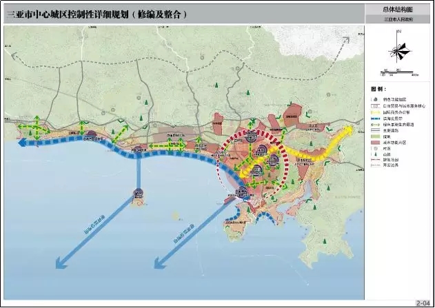 "一带"指大三亚湾滨海发展带,规划近期打造凤凰岛邮轮母港,凤凰海岸