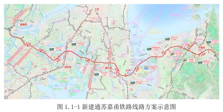 苏嘉甬铁路线路详细勘测