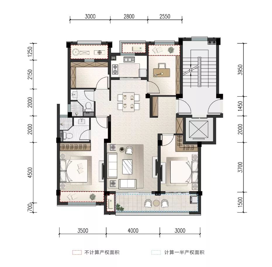 洋房g1户型图 祥生湛景·金麟府镜湖核芯 建筑面积约113m傲园洋房