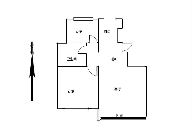 万福花园三期 2室2厅 88.8万好房二手房