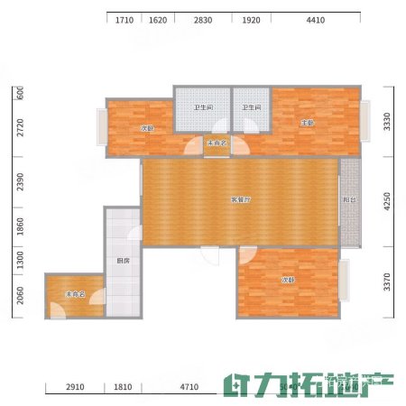 满世花园3室2厅2卫145万131.8平方米