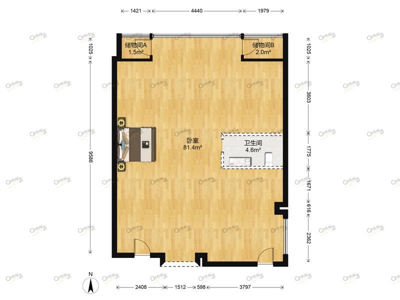 欧亚国际loft自住办公两用灞河边商务区急售