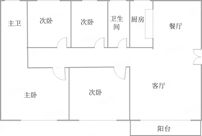 滨江花园大户型精装修好楼层