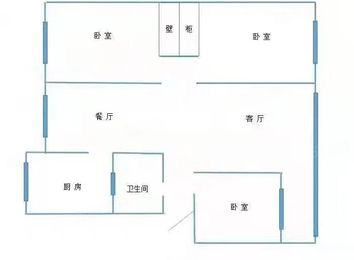 幸福家园三室两厅精装修 楼层好 采光佳 喜欢的联系