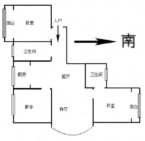 **急售！！！洛新谷水西   全明户型双卫