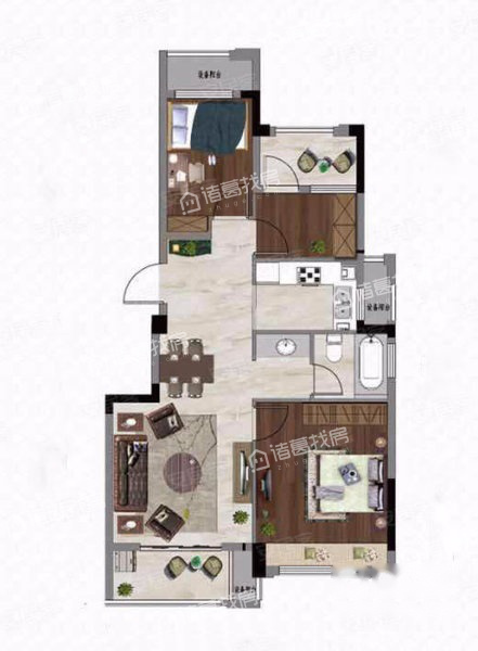万城雅园87.00㎡3室2厅1卫约122万元/套起-上海诸葛找房网