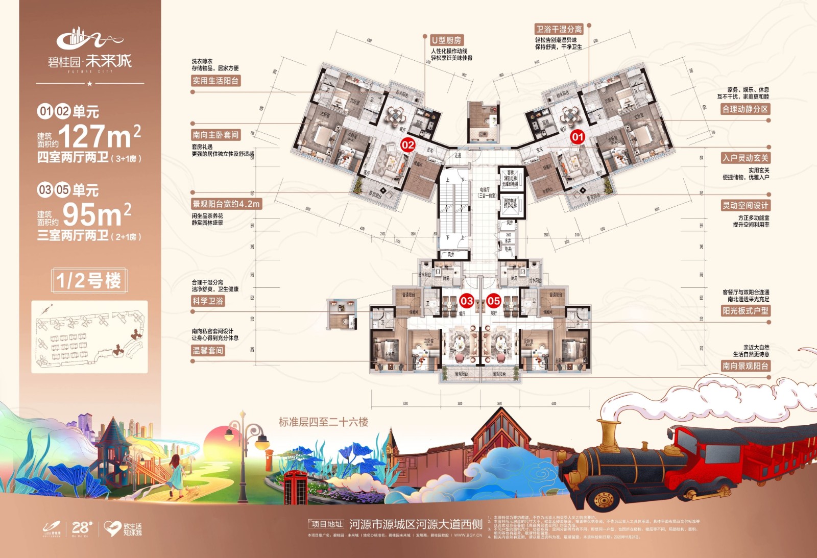 河源碧桂园未来城规划户型图鉴赏
