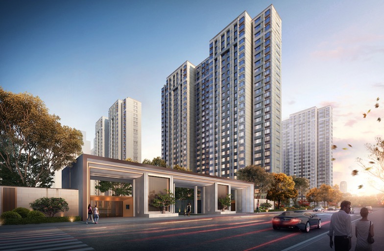 (效果图)从土地市场来看,限竞房土地供应的骤减,中心城区住房供应高峰