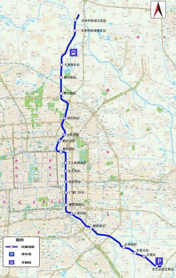 通州区地铁站地图图片