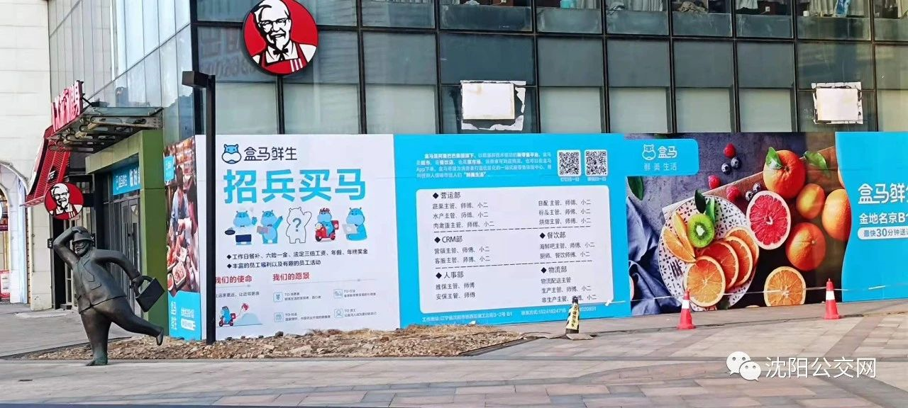 定了盒马鲜生来铁西啦