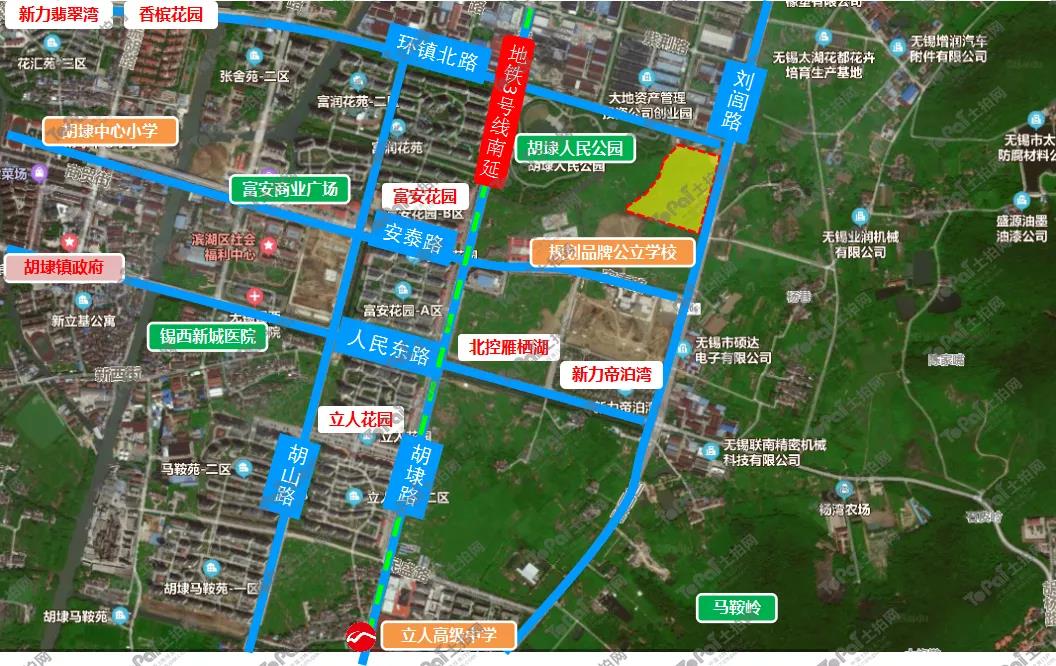 胡埭镇打造水生态宜居环境79亩宅地6488元㎡起拍