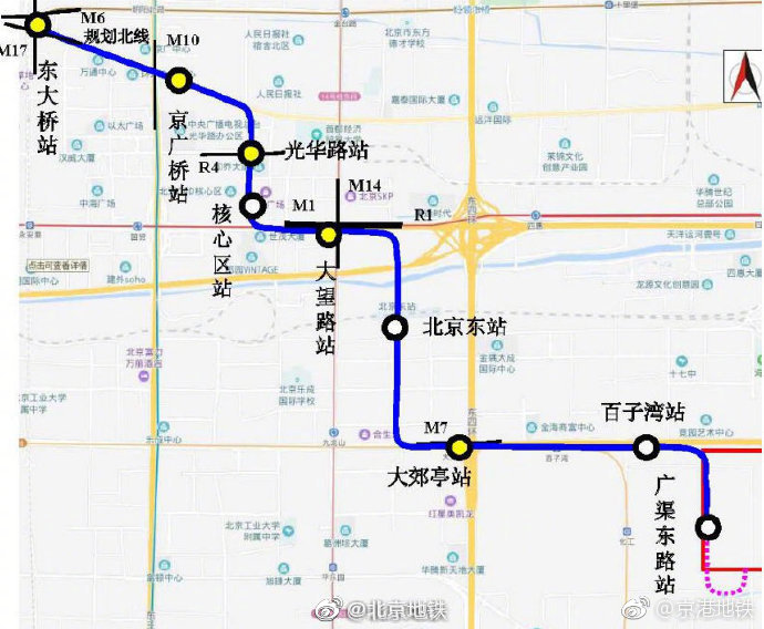 3年後通車北京地鐵28號線最新車站方案公佈