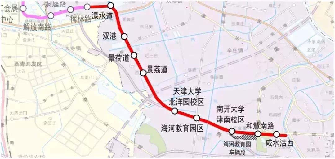 南至津南区渌水道站(不含),沿鞍山西道,新兴路,西康路,永安道,琼州道