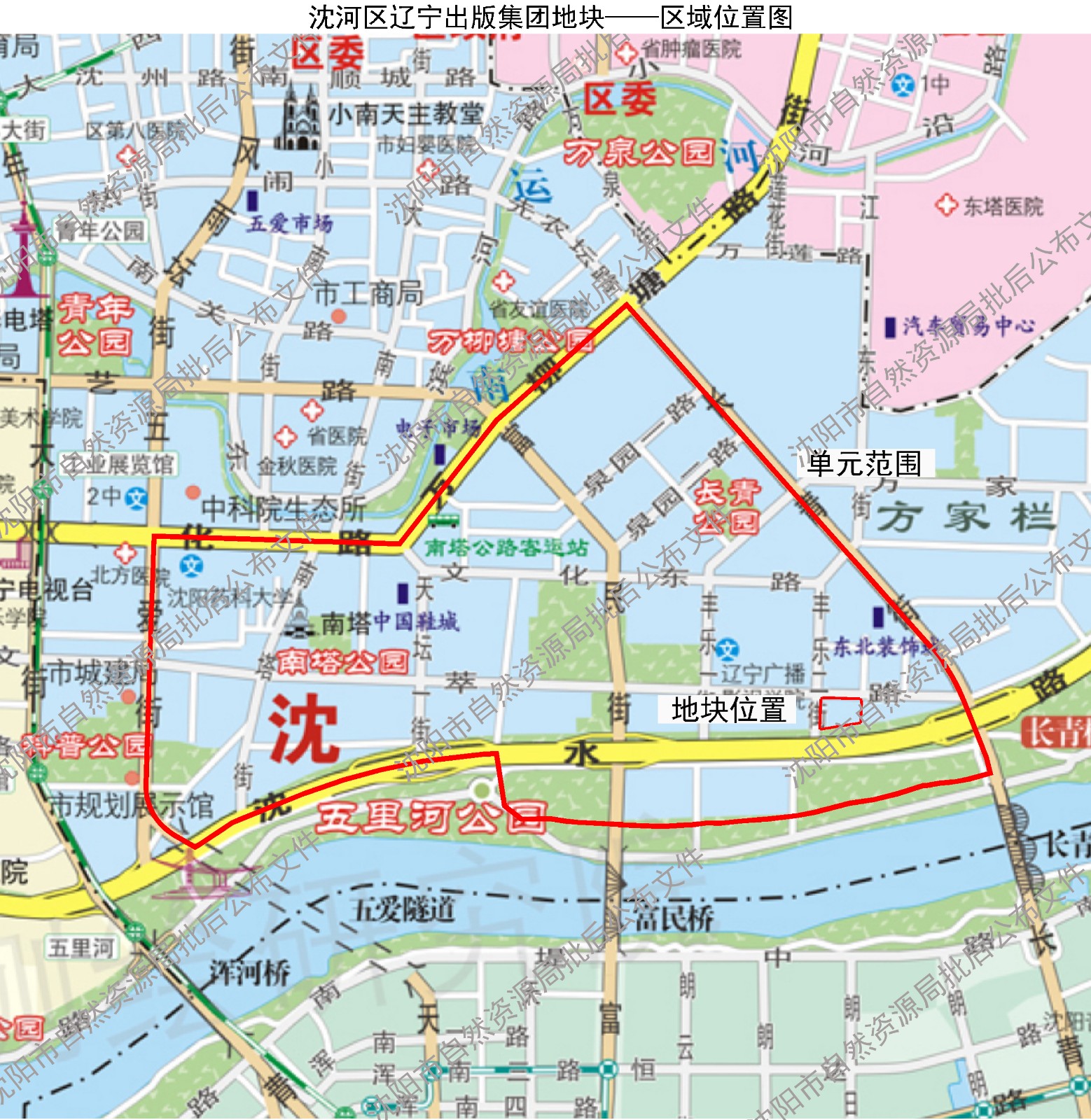 沈阳沈河区街道分布图图片