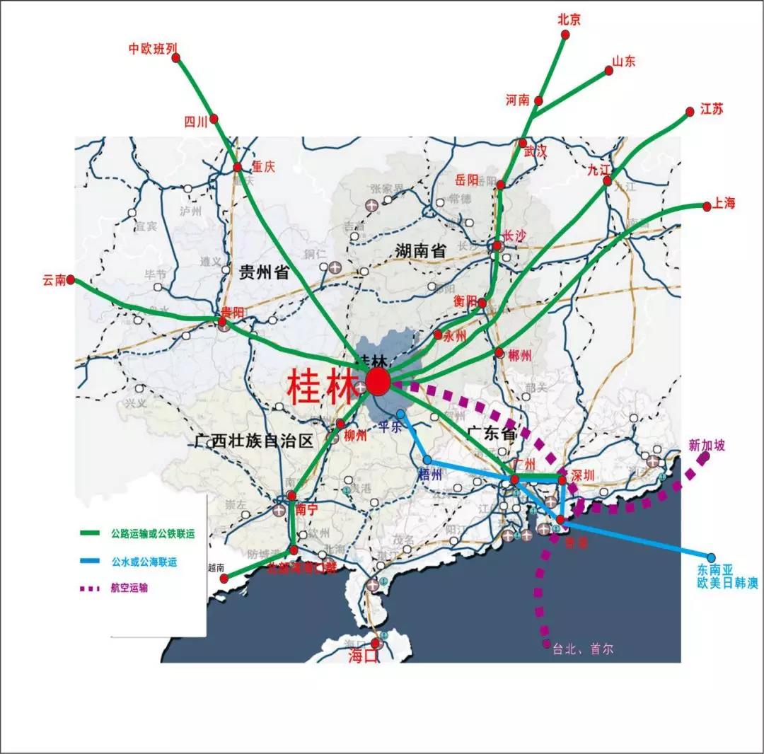 桂林三环高速路规划图图片