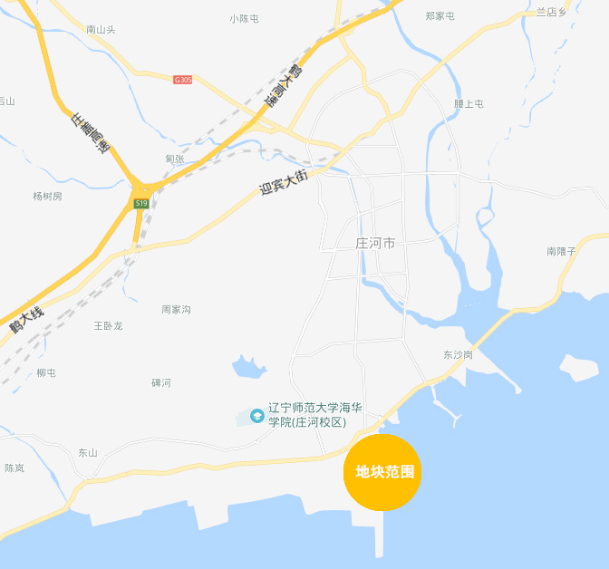 庄河地图全景图片