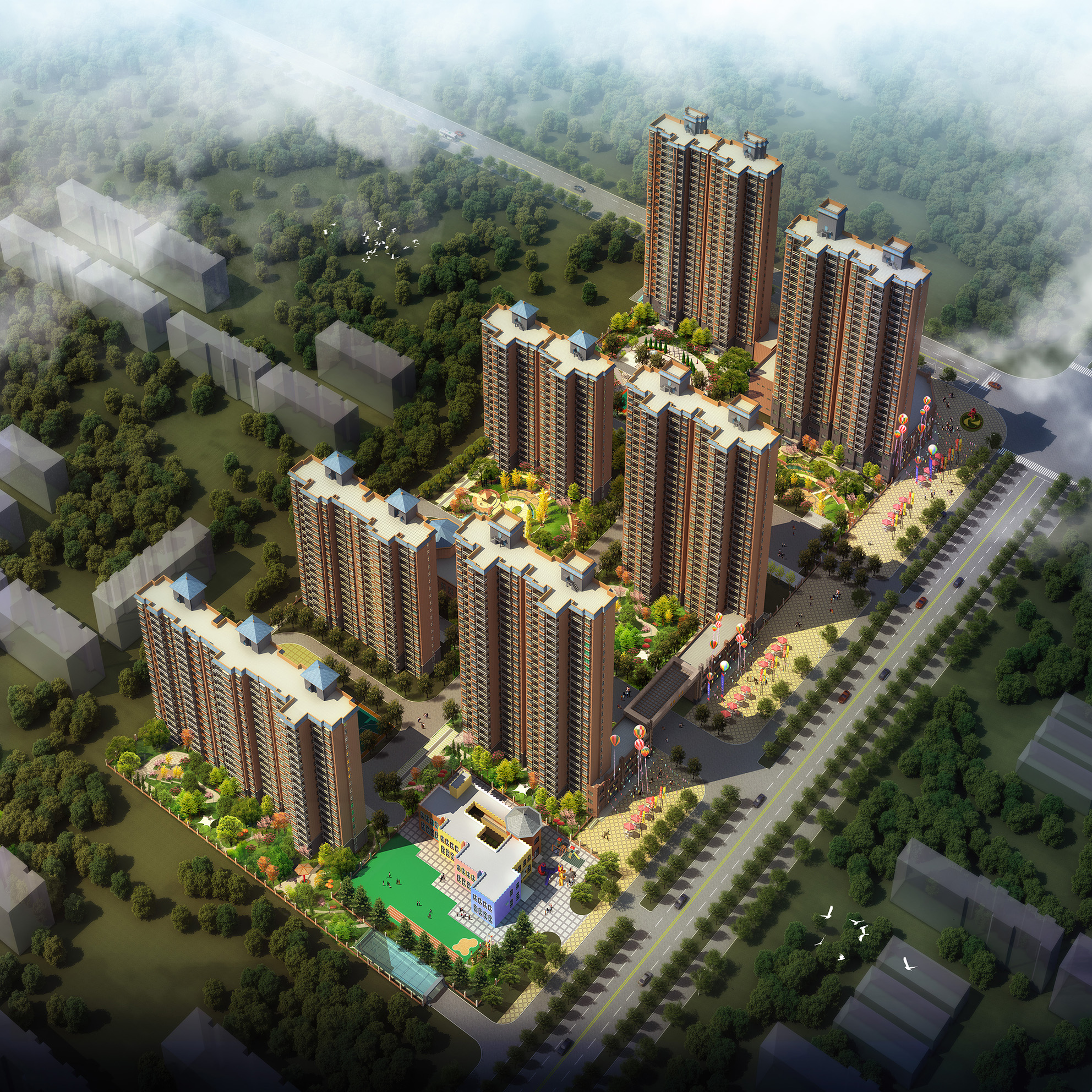 【推荐楼盘二】同信新著项目介绍:东郡府苑位于牧野湖东300米,占地