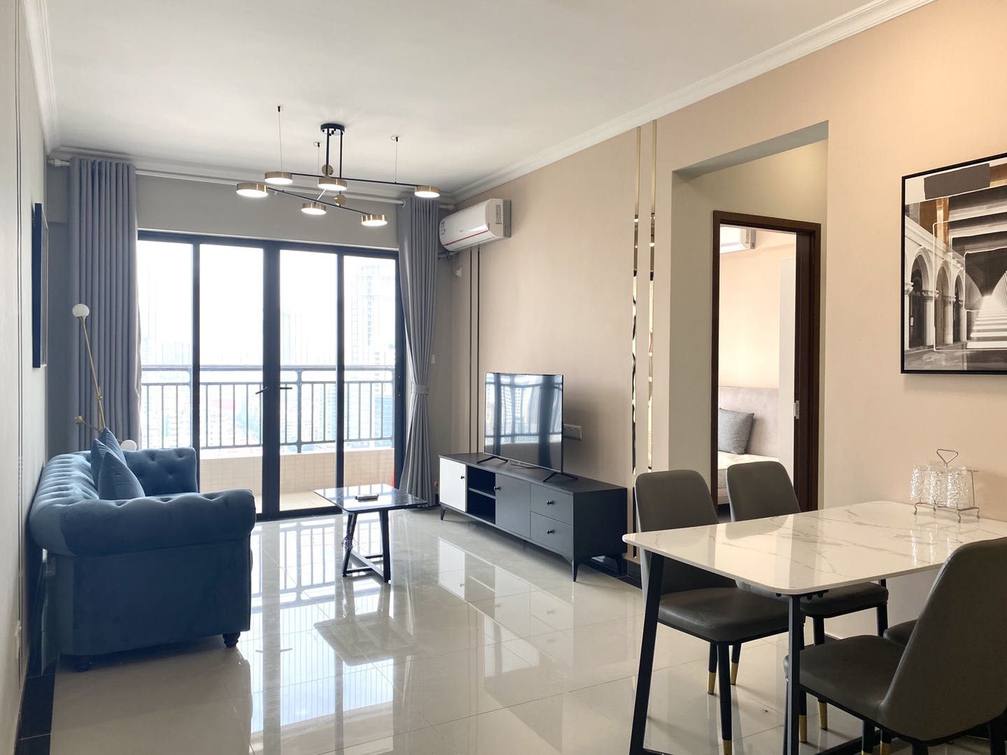 整租| 冼村复建房2期 精装 2室2厅1厨1卫 80.0m 天河区