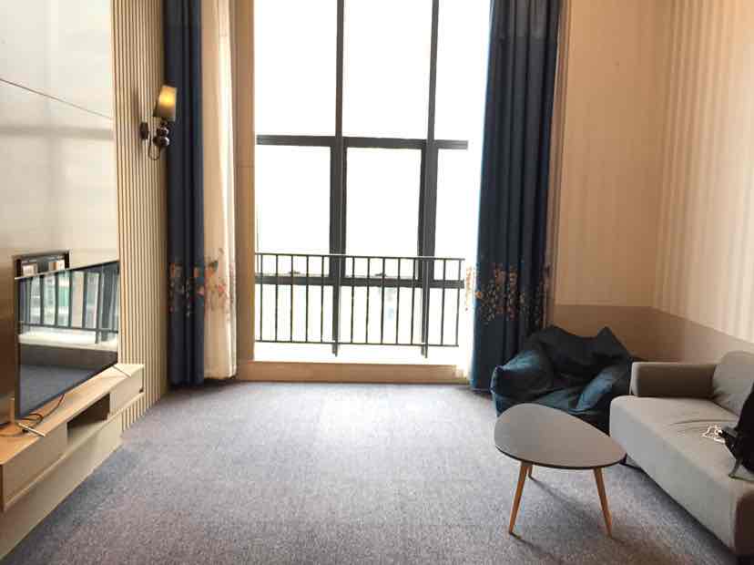 合生骏景广场公寓出租_整租合生骏景广场公寓精装修1室1厅6400元/月