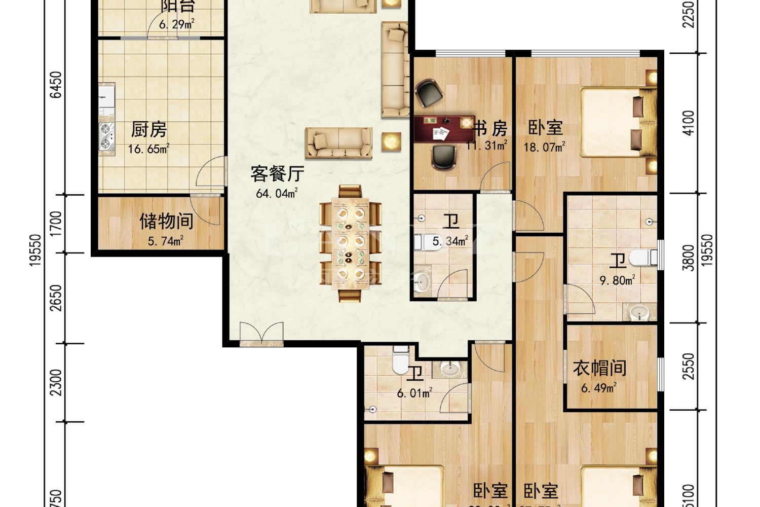 整租| 凯德新出高层大4房,保养新,可看房,随时起租