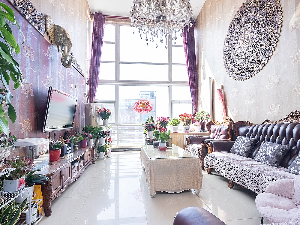 育龙家园南北通透满五唯一六居室复式二手房