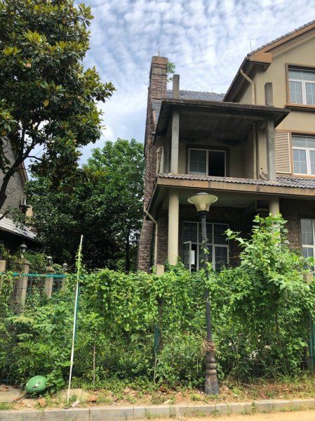 绿地山庄二手房,路边双拼大院子出入好,搭建扩充已做好挖了地下室,房