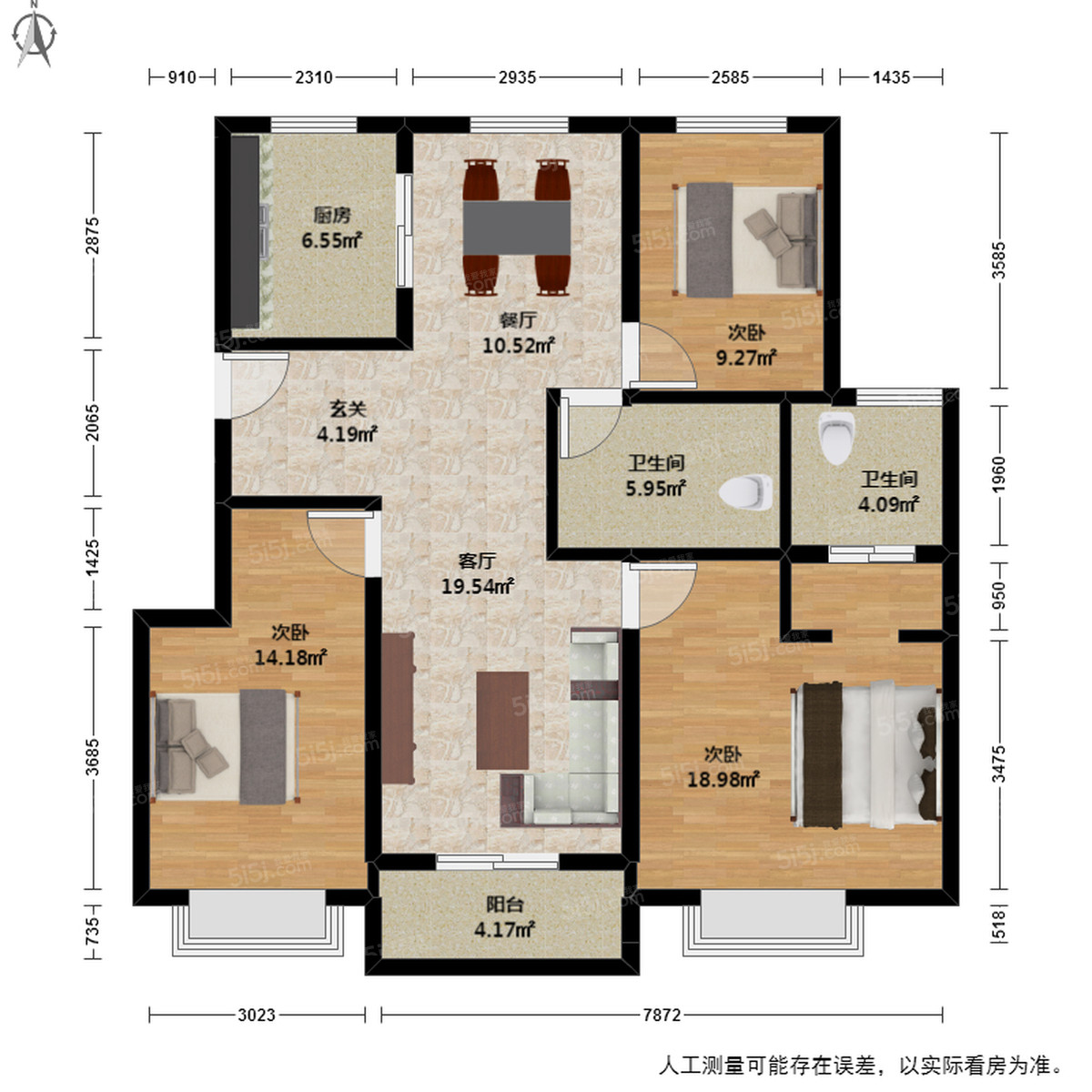 柯桥彩虹府129户型图图片